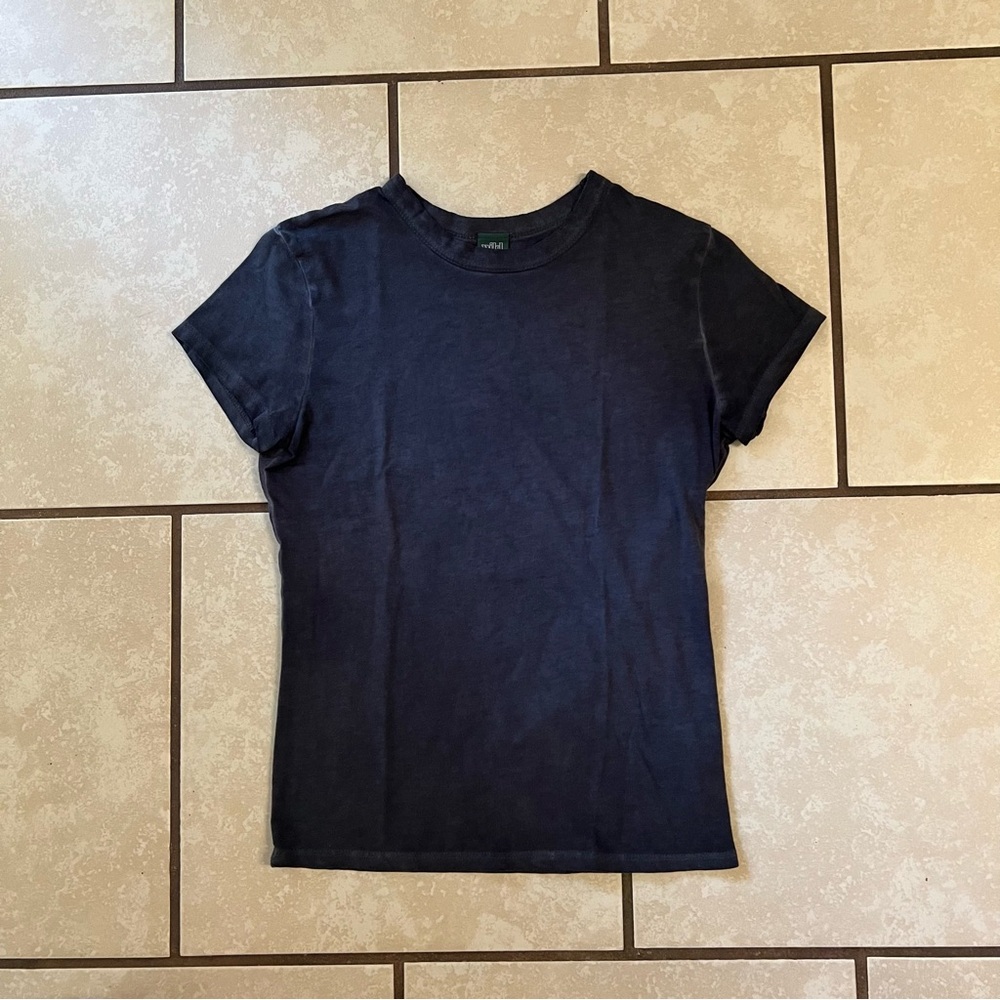 Blue Grey Baby Tee